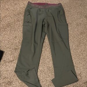 Med Couture Olive Green Scrub Pants